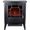Frigidaire® Bern Retro Style Floor Standing Electric Fireplace, Black