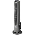 Lasko® 3 Speed 40 Hybrid Tower Fan With Nightlight & Remote Control, Gray/Black