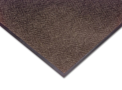 NoTrax Akro Chevron Fiber Best Entrance Floor Mat, 48" x 72", Dark Brown (105S0046BR)