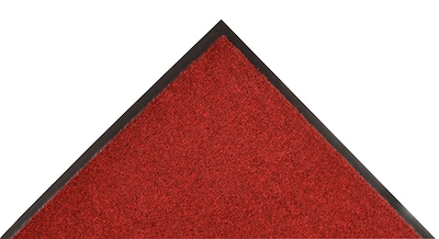 NoTrax Akro Sabre Decalon Fiber Better Entrance Floor Mat, 48 x 72, Red/Black (130S0046RB)