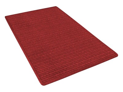 NoTrax Barrier Rib Tufted Polypropylene Yarn Superior Entrance Floor Mat, 3 x 4, Red/Black