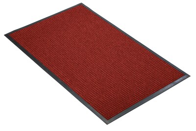 NoTrax Guzzler Tufted Polypropylene Yarn Best Entrance Floor Mat, 2' x 3', Red/Black