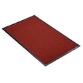 NoTrax Guzzler Tufted Polypropylene Yarn Best Entrance Floor Mat, 3 x 10, Red/Black