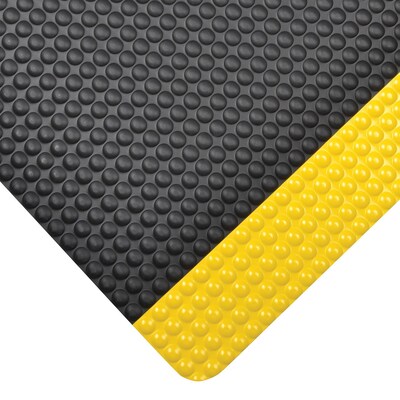 NoTrax Bubble Trax Grande Vinyl Anti-Fatigue Mat 36 x 24, Black/Yellow (982S0023YB)