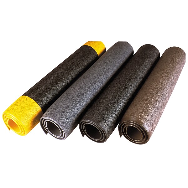 NoTrax® Cushion-Stat™ PVC Sponge Dissipative/Anti-Static Floor Mat, 2 x 3, Black