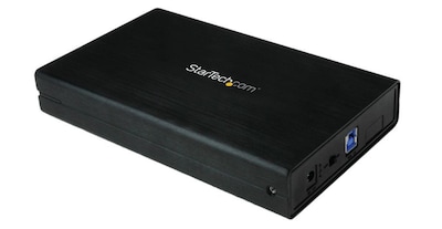 StarTech 3.5" USB 3.0 External SATA III Hard Drive Enclosure, Black (S3510BMU33)