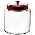 Anchor Hocking® 1.5 gal Glass Montana Jar With Red Lid, Clear