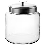 Anchor Hocking® 1.5 gal Glass Montana Jar With Silver Lid, Clear