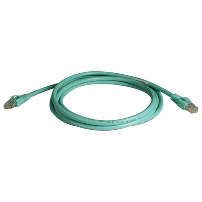 Tripp Lite 14 Cat6a RJ45 Male/Male Snagless Patch Cable, Aqua