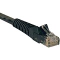 Tripp Lite® 1 Cat6 RJ45 Male/Male Gigabit Snagless Molded Patch Cable; Black