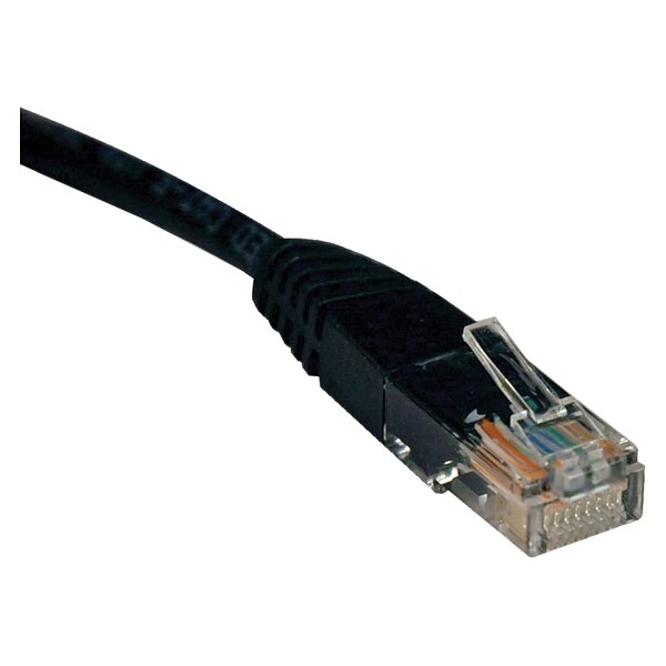 Tripp Lite® 50 Cat5e RJ45 Male/Male 350MHz Molded Patch Cable; Black