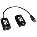 Tripp Lite® USB over Cat5/Cat6 USB A Male/A Female Extender Kit; Black
