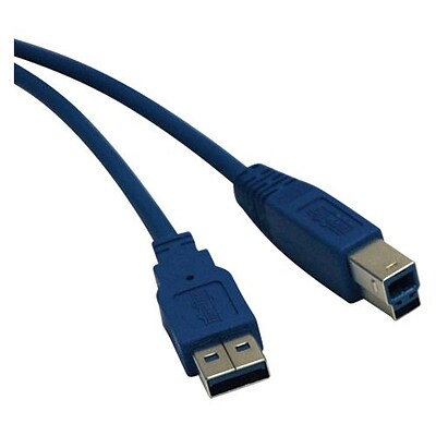Tripp Lite® 15 SuperSpeed USB 3.0 A/B Cable; Blue