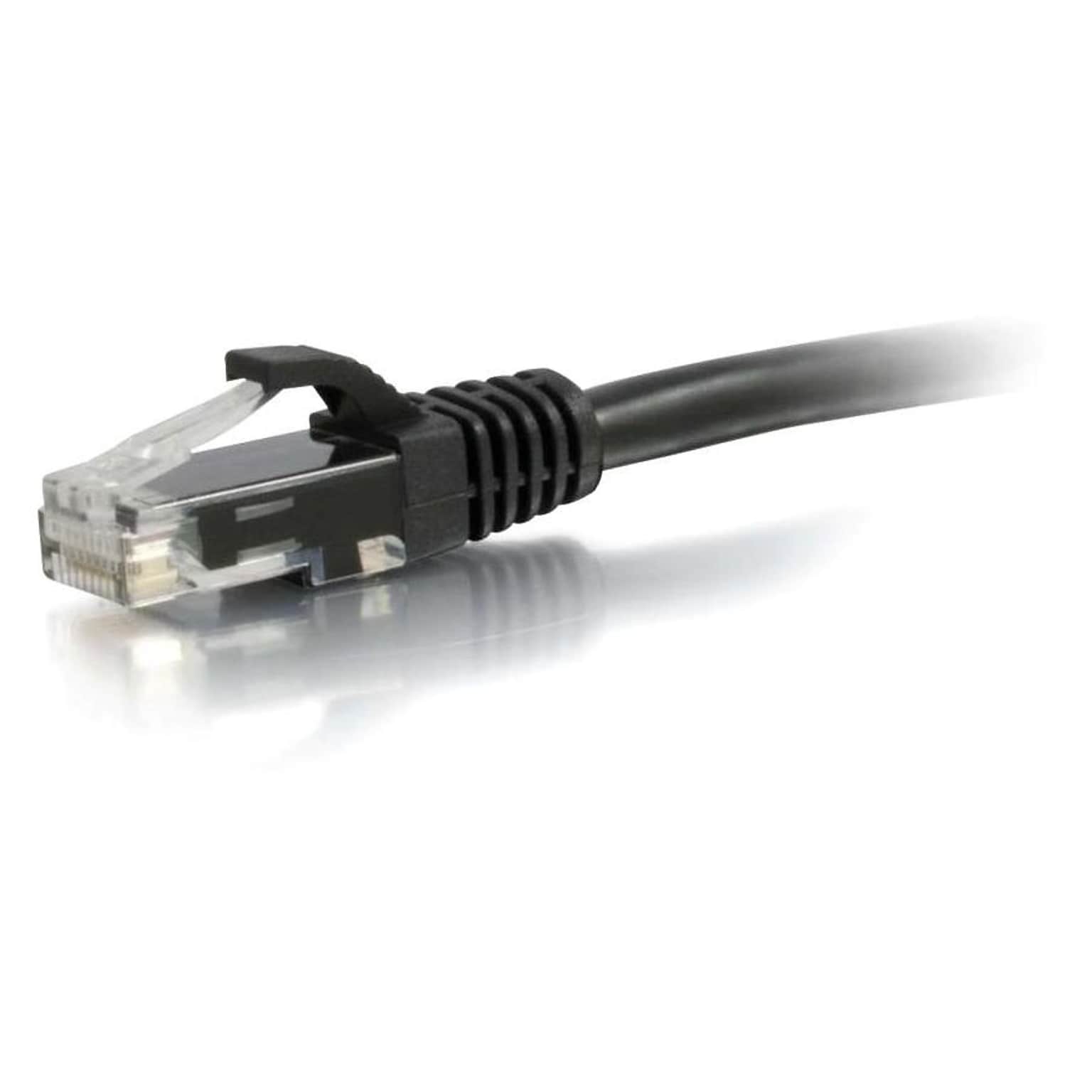C2G® 12 Cat6 RJ-45 Male/Male Snagless Unshielded UTP Network Patch Cable; Black