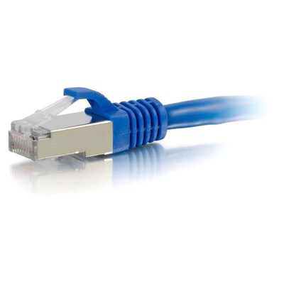 C2G® 5 Cat6 RJ-45 Male/Male Snagless Shielded (STP) Network Patch Cable, Blue