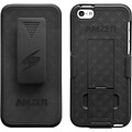Amzer® Shellster™ Shell Case With Kickstand For iPhone 5C; Black