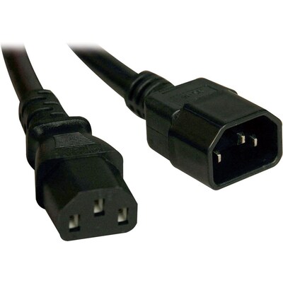 Tripp Lite® SJT C14/C13 Computer Power Extension Cord; 16 AWG, 4