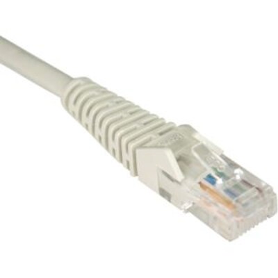 Tripp Lite N001 30 RJ45 Male/Male Cat5e Snagless Molded Patch Cable, Gray (N001-030-GY)