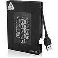 Apricorn Aegis Padlock 500GB Portable USB 3.0 External Hard Drive With Integrated Cable