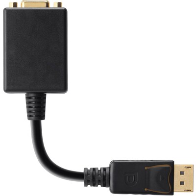 Belkin™ DisplayPort DP To VGA Male/Female Adapter Dongle; Black