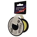 Shaxon 25 Solid Copper 10 AWG Wire On Spool, Yellow
