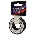 Shaxon 25 Solid Copper 22 AWG Wire On Spool, Black