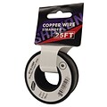 Shaxon 25 Stranded Copper 18 AWG Wire On Spool, Black