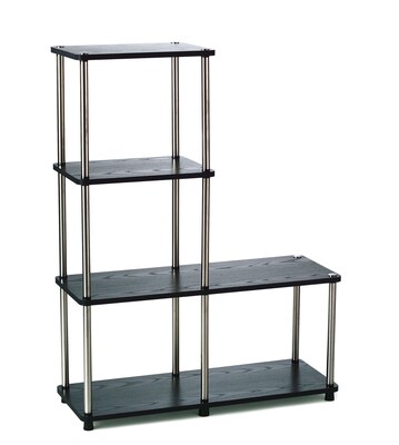 Convenience Concepts 41.75 Wood & Stainless Steel Bookcase