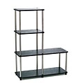 Convenience Concepts 41.75 Wood & Stainless Steel Bookcase