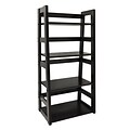 Convenience Concepts 44.25 Wood Bookcase, Black (131410)