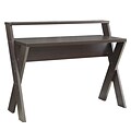 Convenience Concepts Modern Newport Wood Writing Desk with Shelf