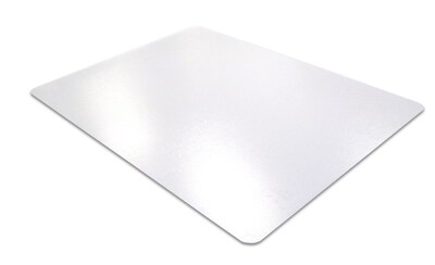 Floortex Desktex Polycarbonate Smooth Back Rectangular Desk Mat, 19" x 24",Clear, 2/Pack