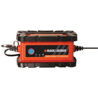 Black & Decker® BC6BDW Waterproof 6 A Battery Charger/Maintainer, Orange/Black