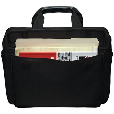 Manhattan Laptop Notebook, Black Polyester (438889)