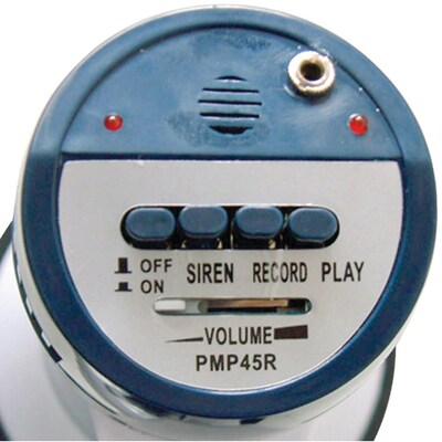Pyle® Pro PMP45R 40 W Professional Dynamic Megaphone With Recording Function/Microphone, White