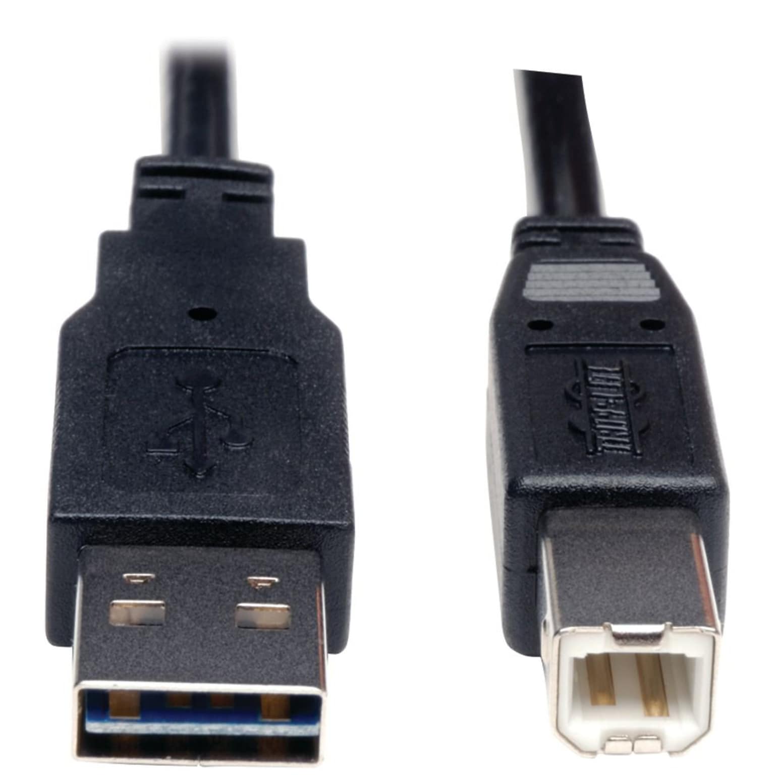 Tripp Lite 6 Universal Reversible USB 2.0 A to USB 2.0 B Device Cable, Black