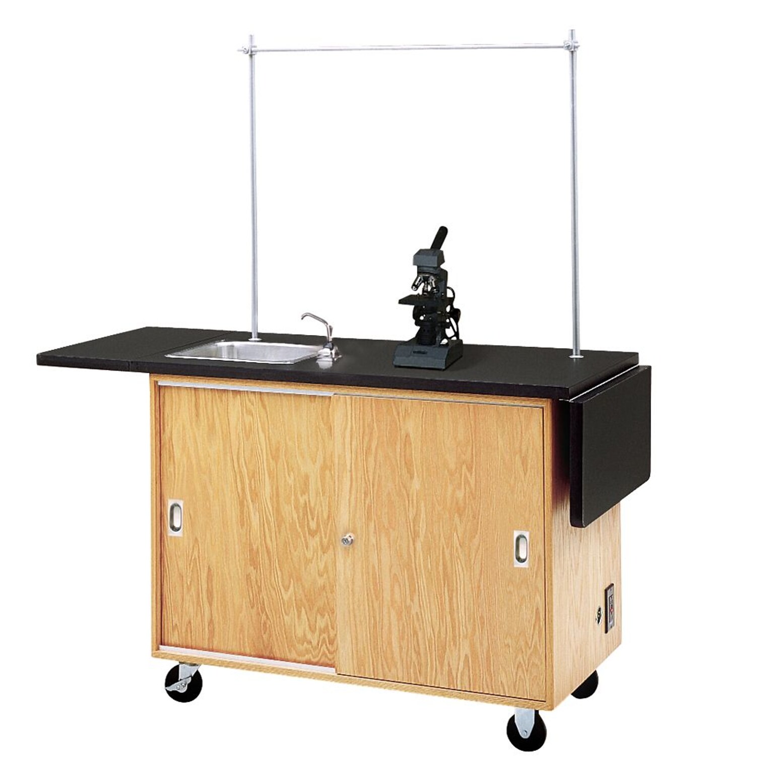 DWI Lab Table Rectangular Science Table, 48 x 24, Brown (4121K)