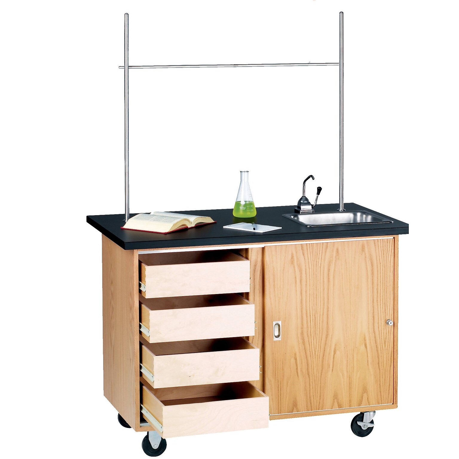 DWI Rectangular Activity Table, 48 x 28, Brown (4222K)
