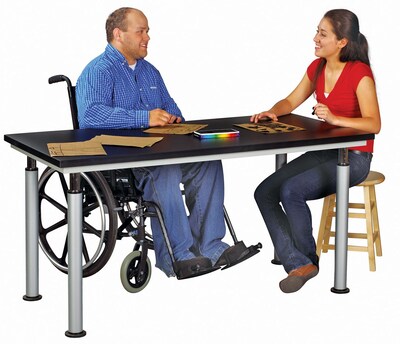 SHAIN Art Table 42"H x 60"W x 30"D Plastic Laminate/Powder Coated (ALT-6030BL)