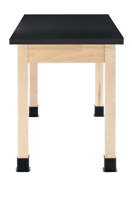 Diversified Woodcrafts Rectangular Science Table, 48 x 24, Black/Maple (P7102BM30N)