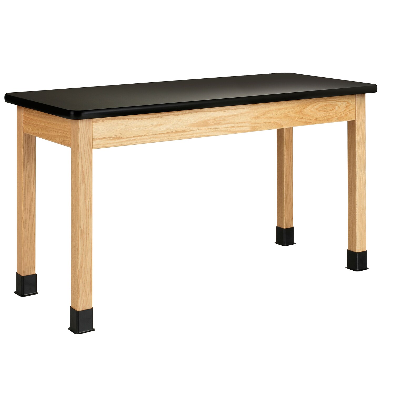 DWI Rectangular Science Table, 54 x 24, Black/Oak (P720LBBK30N)