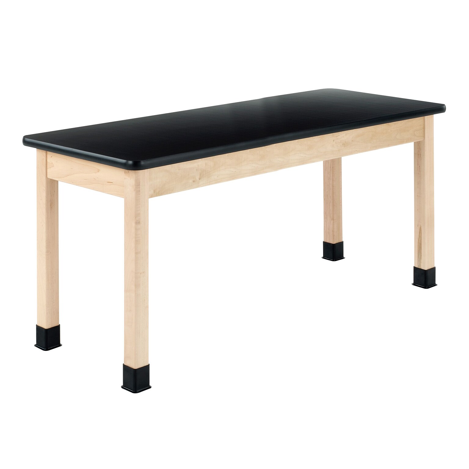 Diversified Woodcrafts Rectangular Science Table, 60 x 24, Black/Maple (P760LBBM30N)