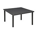 Regency Seating Gray Square Table 42 Metal/Wood