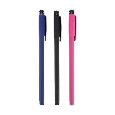 Targus® 3/PK Black/Red/Blue Stylus and Pen