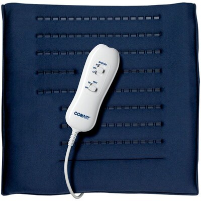 Conair® ThermaLuxe™ Massaging Electric Heating Pad, Blue/White