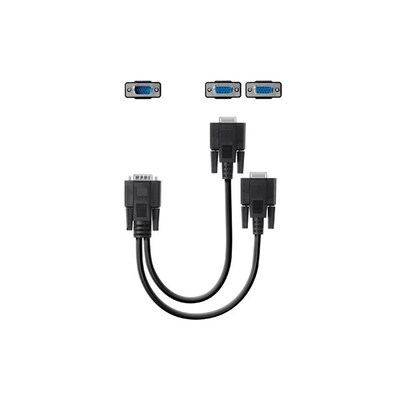 Black 1 VGA Male/Female Video Cable