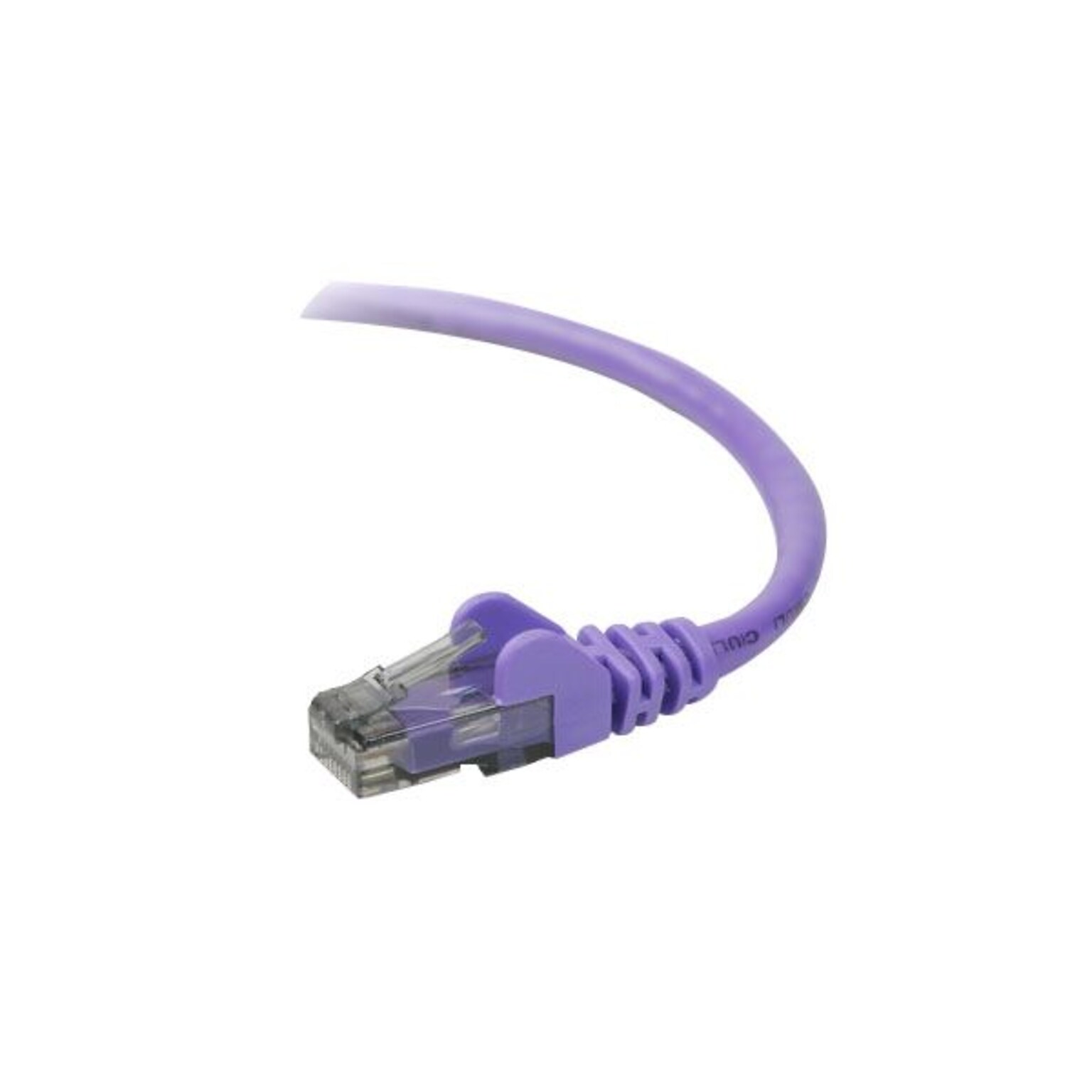 Belkin A3L980-01-PUR 1 CAT-6 RJ-45 Snagless Patch Cable, Purple