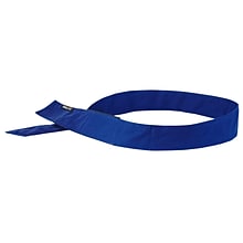 Ergodyne Chill-Its 6705 Evaporative Cooling Bandana, Blue, One Size, 24/Carton (12317)