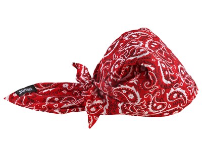 Chill-Its 6710 Evaporative Cooling Bandana, Red Western, One Size, 24/Carton (12325)