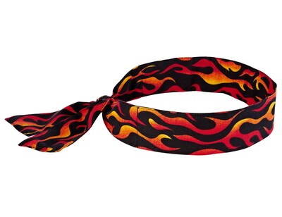 Ergodyne® Chill-Its® 6700 Evaporative Cooling Bandana, Flames, 24/Pack